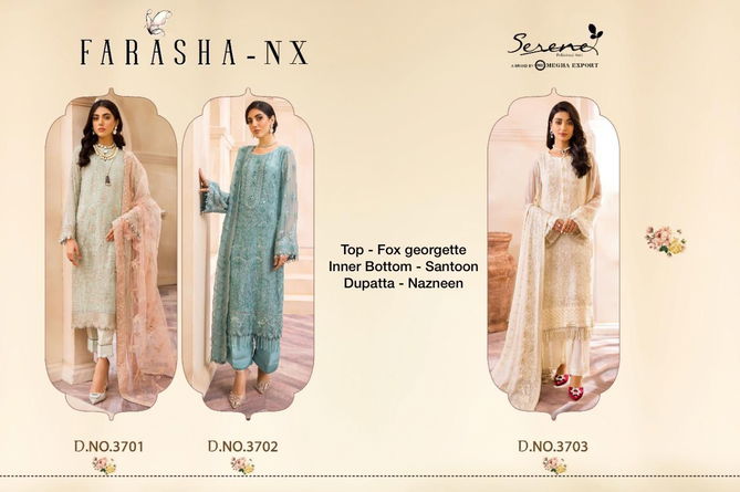 Serene Farasha Nx Heavy Festive Wear Embroidery Latest Pakistani Salwar Kameez Collection